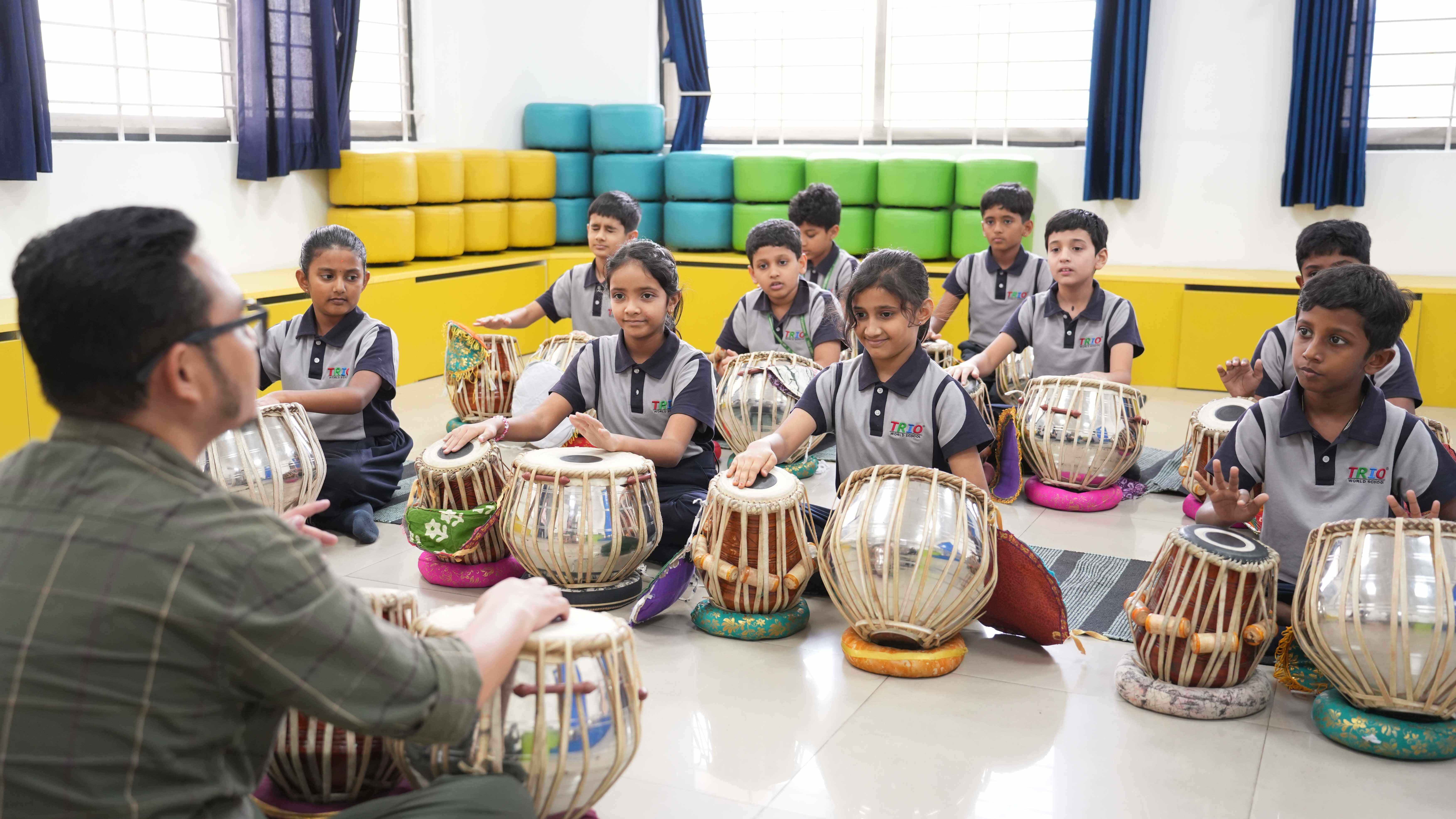 Children having fun in an energetic Zumba session